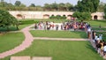 People paying visiting and paying tribute Mahatma Gandhi at Raj Ghat on Gandhi Jayanti