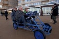 People in a peddle cart, Ostend, Belgium