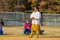 People performance traditional dance in Chickasaw Cultural Center