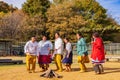 People performance traditional dance in Chickasaw Cultural Center