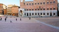 People Piazza del Campo in Siena cty
