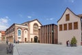 people at the place in front of the humanist library in Selestat