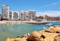 People at Playa del Cura beach Royalty Free Stock Photo