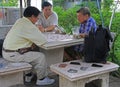 People are playing board game in Bangkok, Thailand Royalty Free Stock Photo