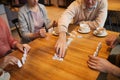 People playing in board games Royalty Free Stock Photo