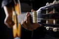 People playing classic guitar Royalty Free Stock Photo