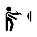 People playing Darts icon icon. Trendy People playing Darts logo