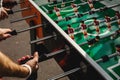 People Playing Enjoying Football Table Royalty Free Stock Photo