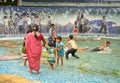People playing in Lumbini Park, Hyderabad