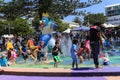 People playing water in lakes entrance,australia