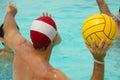 People are playing water polo Royalty Free Stock Photo