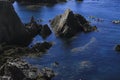 People practicing canoeing on the Sirens Reef in Cabo de Gata