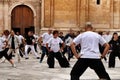 People practicing Tai Chi in Elche