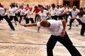 People practicing Tai Chi in Elche