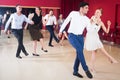 People practicing vigorous jive