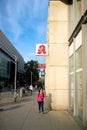 People in the Prager Strasse in Dresden in Germany Royalty Free Stock Photo