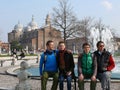 People in Prato della Valle, Padova (Padua), Italy Royalty Free Stock Photo