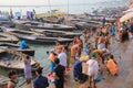 Ganges river ghat Varanasi India Royalty Free Stock Photo