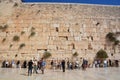 People pray a the Western Wall