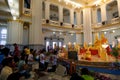 People praying and have benediction to Luangpho Ph Royalty Free Stock Photo