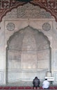 People praying at the Jama Masjid Mosque, Delhi Royalty Free Stock Photo