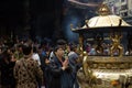 People praying at the Longshan Temple in Taipei Royalty Free Stock Photo