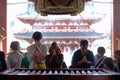 People Praying in Sensoji Temple
