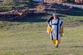 People preparing for the easter Pageant at Wichita Mountains National Wildlife Refuge