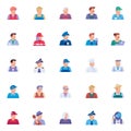 People profession elements collection Royalty Free Stock Photo