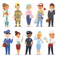 People professions vector set. Royalty Free Stock Photo