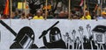 Catalonia protests on first anniversary of spains banned independence referendum wide