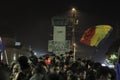 65000 people protest in Bucharest ask for political class change Royalty Free Stock Photo
