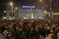 65000 people protest in Bucharest ask for political class change Royalty Free Stock Photo