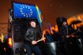 People protest at EuroMaidan, Kiev, Ukraine, November 22