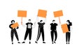 People on protest Royalty Free Stock Photo