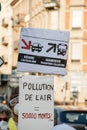 People protesting against air pollution Royalty Free Stock Photo