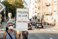 People protesting against air pollution Royalty Free Stock Photo