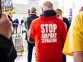 People protesting against construction of Terminal 3 Frankfurt