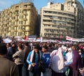 People protesting in tahrir square Royalty Free Stock Photo