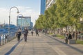 People at Puerto Madero Boardwalk in Buenos Aires Argentina