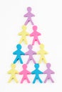 People pyramid Royalty Free Stock Photo