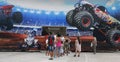 People on queue to get their ticket to monster trucks event in mallorca