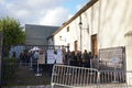 People queuing at Les Trois Glorieuses de Bourgogne Three Glorious Daysin Beaune