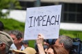 Impeach Now rally in New York City Royalty Free Stock Photo