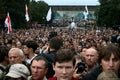 People at the rally in defense of Khimki forest