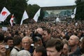 People at the rally in defense of Khimki forest