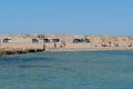 People in Ras Mohammad national park in Sinai, Egypt