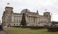 People The Reichstag, German Parliament, on a cold day in december 30, 2019