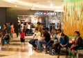 People relaxing delhi shopping malls Royalty Free Stock Photo