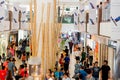 People relaxing delhi shopping malls Royalty Free Stock Photo